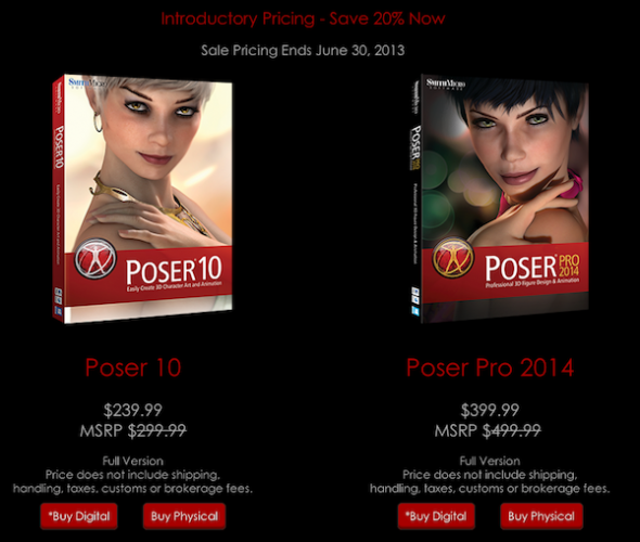 Poser Pro 10 & Poser Pro 2014