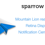 Retina Display 対応を記念して？メールクライアント Sparrow が半額の450円で販売中です