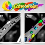 写真の一部だけをカラーで表示出来る ColorStrokes が無料でダウンロード出来ます