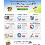 Parallels Desktop® 8 for Mac や RapidWeaver 5 など 9アプリがセットになった『Mac SuperBundle』がお買い得です