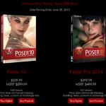 Poser 10 ＆ Poser Pro 2014 が新発売を記念して20%オフセール！アップグレード版も20%オフ！