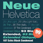 定番欧文フォント Neue Helvetica が 数量限定71%オフの$99で販売中！終了まであと23時間